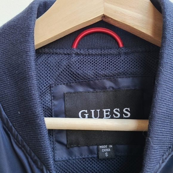 Guess Men's Light-weight Varsity Style Bomber Jacket, Size Small - Picture 8 of 12